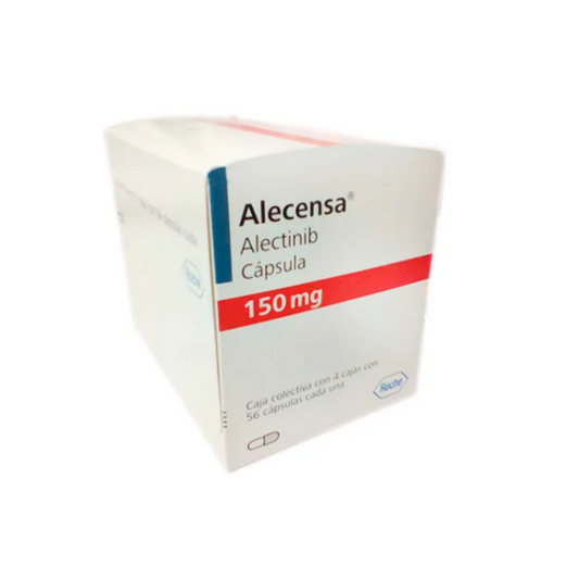 Alecensa 150 mg Caja c/224 Cápsulas (4 cajas c/56 caps c/u)