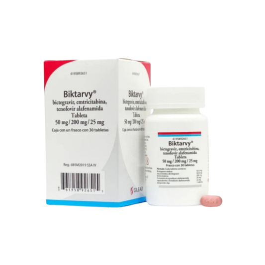 Biktarvy 50 mg /200 mg / 25 mg Frasco con 30 Tabletas