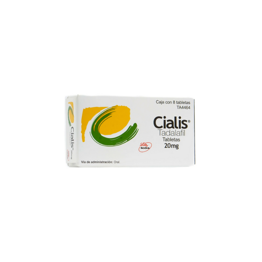 Cialis 20 mg Caja con 8 Tabletas