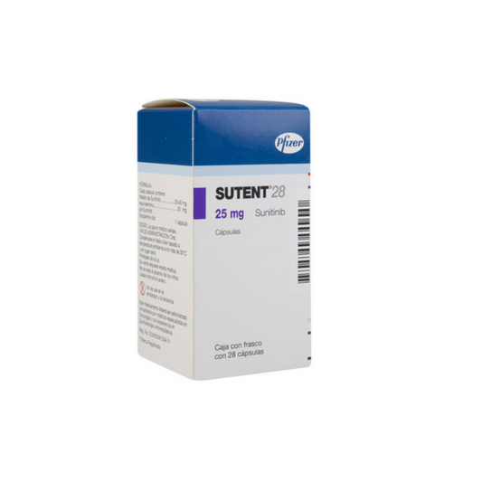 Sutent 28 25 mg Caja c/28 Cápsulas