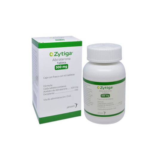 Zytiga 500 mg Caja con Frasco c/60 Tabletas